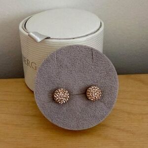 Hillberg & Berk Rose Gold 10mm sparkle balls